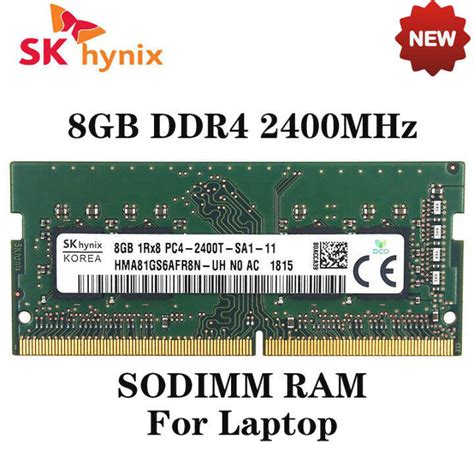 SK Hynix 8GB DDR4 2400MHz 2133MHz 2666MHz 3200MHz PC4-2400T Laptop Ram ...