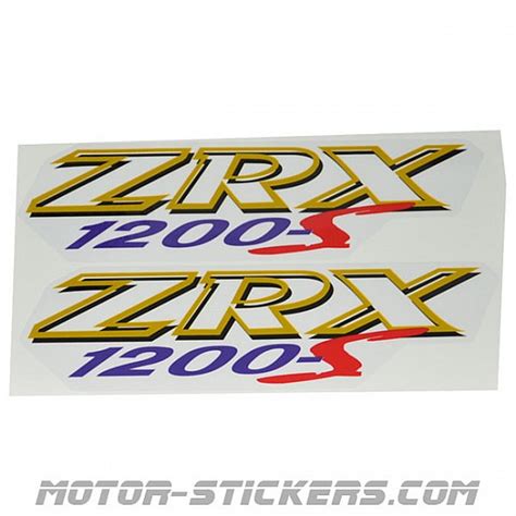 Kawasaki ZRX 1200 2001 decals