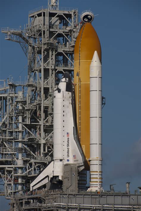 ESA - Space Shuttle Endeavour on the launch pad