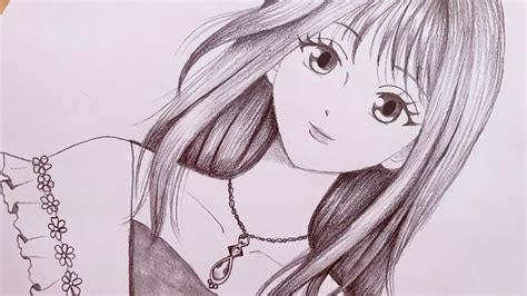 Details 63+ anime girl pencil drawing - in.coedo.com.vn