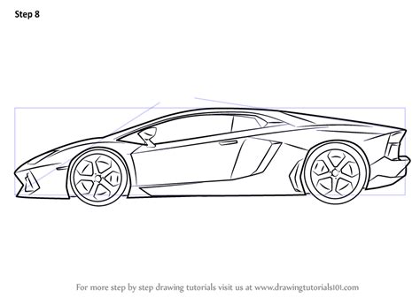 How to Draw Lamborghini Centenario Side View - DrawingTutorials101.com ...