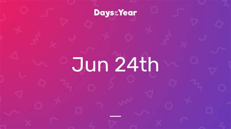 National Holidays on June 24th, 2024 | Days Of The Year