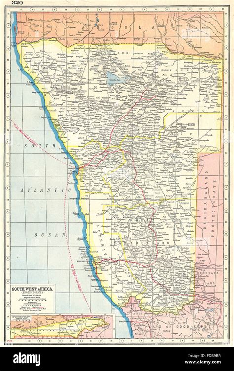 South West Africa Map – Map Vector