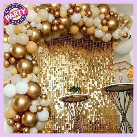 2Meters Foil Curtain Backdrops Birthday Party Decorations Sequin Wall ...