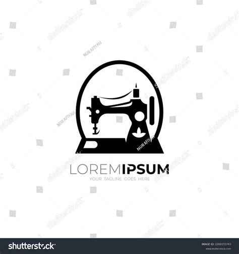 Sewing Machine Logo Simple Design Vector Stock Vector (Royalty Free ...