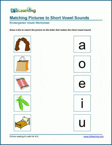 Vowels Worksheets For Kindergarten - Kindergarten