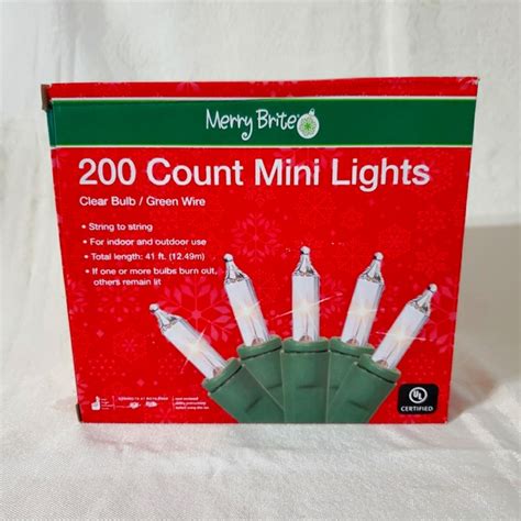 Merry Brite | Holiday | Copy Merry Brite Mini Lights Clear | Poshmark