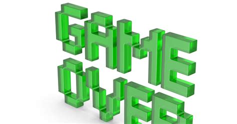 Green Pixel Font Game Over Text by PixelSquid360 on Envato Elements