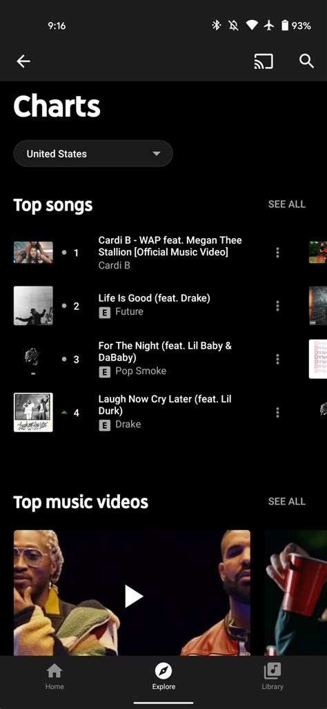 YouTube Music's Explore tab now lets you see top charts - 9to5Google