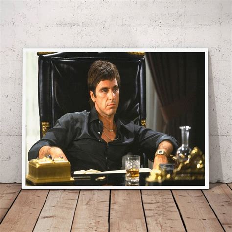 Al Pacino Scarface Movie Poster Canvas Wall Art Home Decor No | Etsy