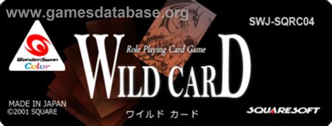 Wild Card - Bandai WonderSwan Color - Artwork - Cartridge Top