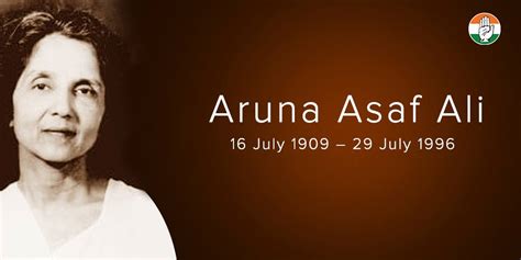 We pay tribute to freedom fighter Aruna Asaf Ali on her birth ...