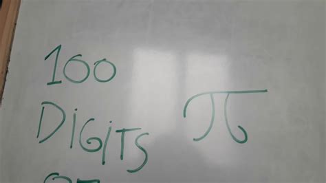 100 Digits Of Pi Song