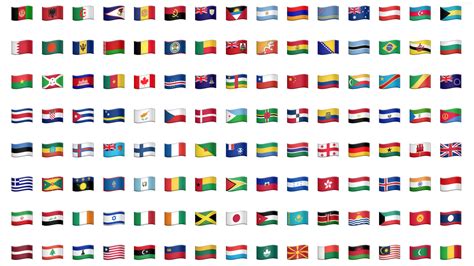 List Of Country Flags Emoji - Printable Form, Templates and Letter