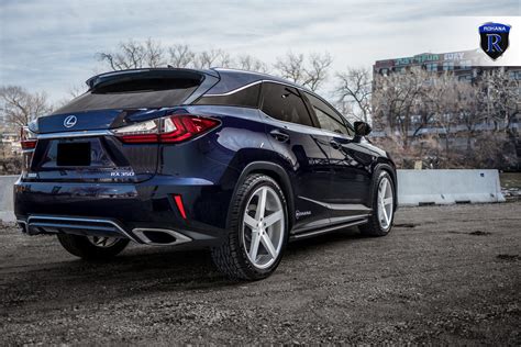 Black Lexus RX 350 on Chrome Rohana Wheels Wrapped in Falken Ziex Tires ...