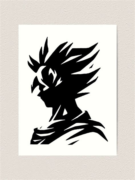 "Goku Silhouette" Art Print for Sale by TeaHaus | Redbubble