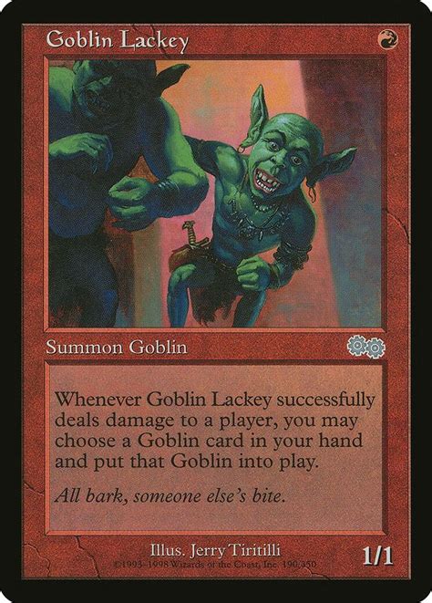 Pin by Hoir Hiero on Index Goblin MTG | Lackey, Goblin, Magic the ...