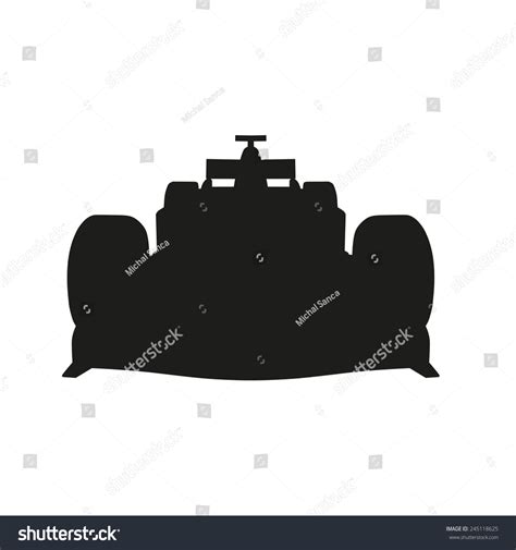 Racing Car Vector Silhouette Stock Vector (Royalty Free) 245118625 ...