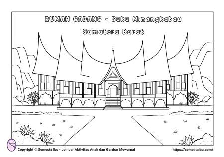 Mewarnai Rumah Adat Jawa