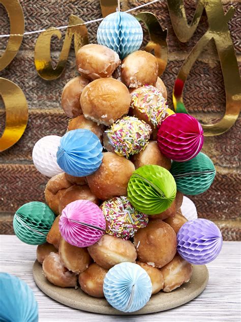 Donut Tree - How to Make a Donut Cake Tower | The Worktop