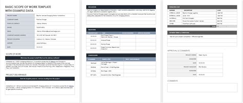 Free Microsoft Word Scope of Work Templates | Smartsheet