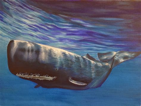 Sperm Whale Painting at PaintingValley.com | Explore collection of ...