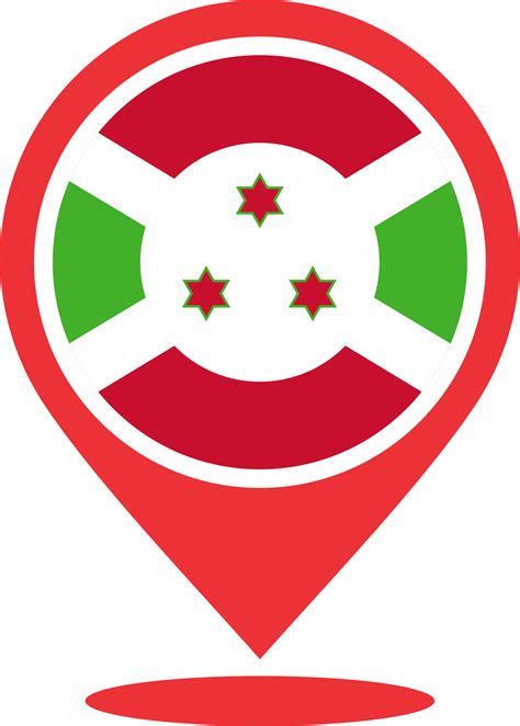 Burundi flag pin map location PNG 22110256 PNG