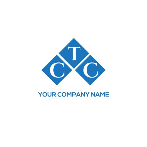 CTC letter logo design on white background. CTC creative initials ...