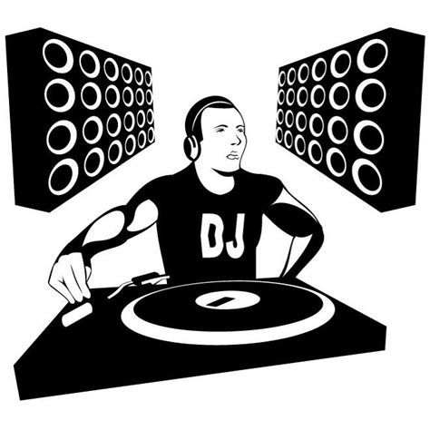 Music DJ illustration Royalty Free Stock SVG Vector