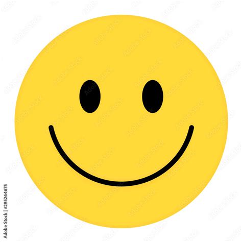 Vecteur Stock Smiley Face. Happy smiley emoji vector yellow. Vector ...