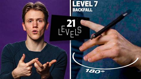 Watch 21 Levels of Pen Spinning: Easy to Complex | Levels | WIRED