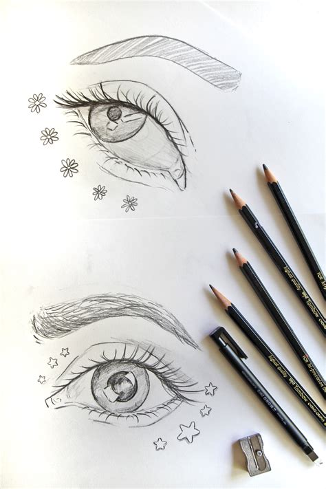 How to Draw an Eye Using the MONO Drawing Pencil Set - Tombow USA Blog