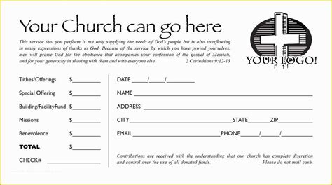 Church Offering Envelopes Templates Free Of Fering Envelope Printing ...