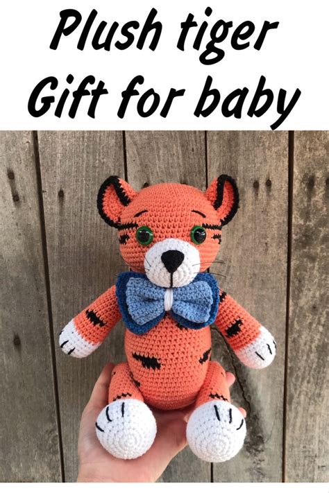 Stuffed animal tiger Designer toy Baby boy gift Baby girl gift | Etsy ...