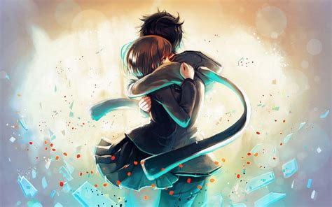 Anime Couple Hug Wallpapers - Wallpaper Cave