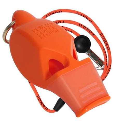 Fox 40 Classic Eclipse CMG whistle with lanyard – orange