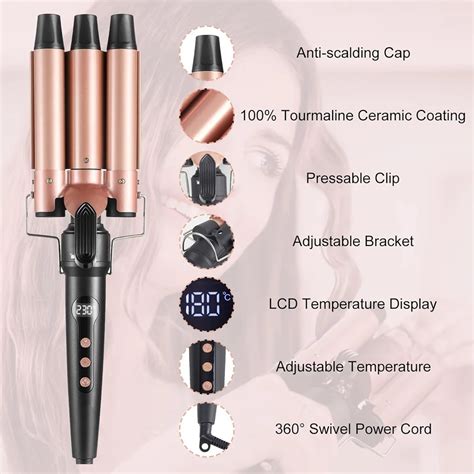 Professional 5-in-1 Hair Styling Set Ptc Fast Heating Ceramic Hair ...