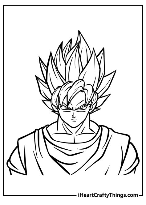 Coloring Pages Of Super Saiyan Goku 10