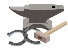 Hammer, Anvil And Stirrup Free Stock Photo - Public Domain Pictures