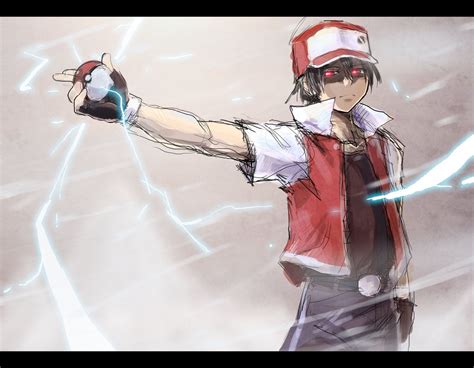 Pokemon trainer illustration, Pokémon, red HD wallpaper | Wallpaper Flare