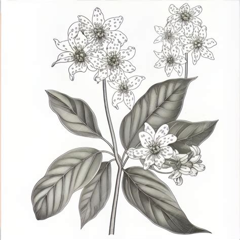 Premium AI Image | A drawing of flowers with the name the word on it