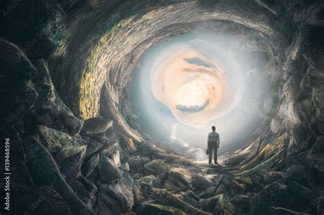 Exit the cave Stock Photo | Adobe Stock