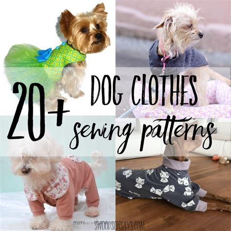 Cutest paid & free printable dog clothes patterns - Swoodson Says