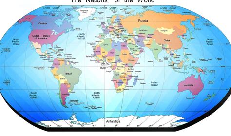 A picture of the world map