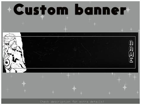 Custom Twitch Banner / Manga / Dark / Anime / Glitch / Black - Etsy ...