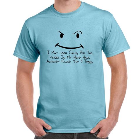 Mens Funny Sayings Slogans T Shirts-I May Look Calm tshirt | eBay