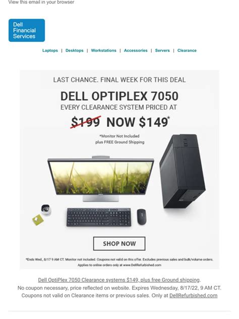 Dell Refurbished Computers: 📅 Final Week: $149 Dell OptiPlex Desktop ...