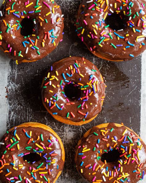 Chocolate Glazed Donuts With Sprinkles | Eitan Bernath