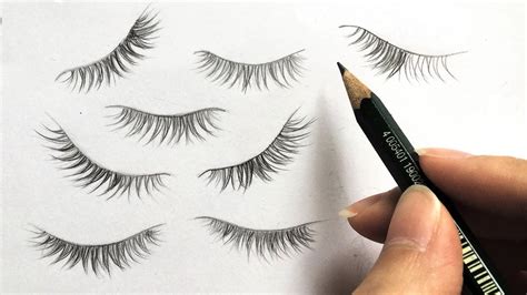 How to Draw Eyelashes - Practice with me! - YouTube