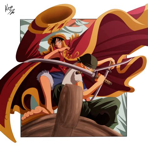 Luffy and Zoro by IKashos on DeviantArt